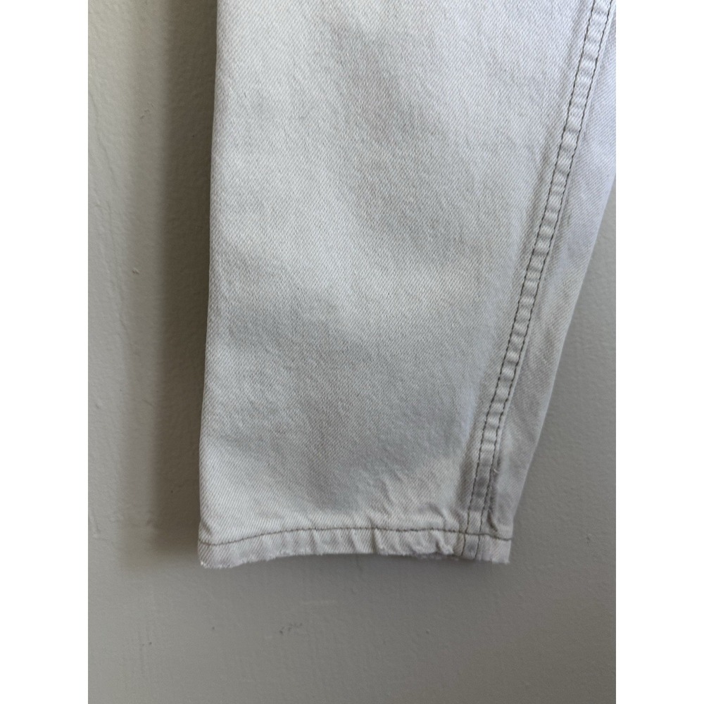 Vintage '92 Levi's 550 Jeans 30x32 (28x31) Cream 90s Made in USA Orange Tab - Picture 4 of 16